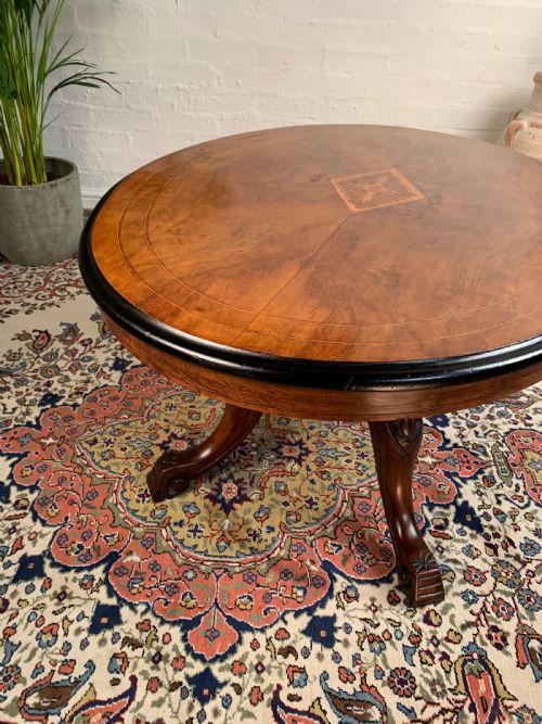 VICTORIAN WALNUT COFFEE TABLE - ADDITIONAL PHOTO 4