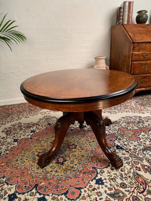 VICTORIAN WALNUT COFFEE TABLE - ADDITIONAL PHOTO 5