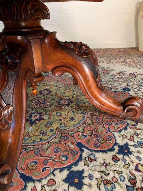 VICTORIAN WALNUT COFFEE TABLE - ADDITIONAL PHOTO 8
