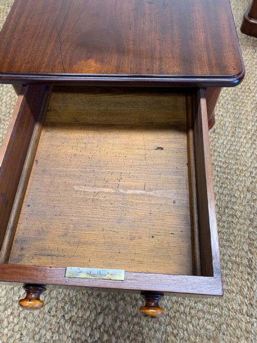 PAIR OF ANTIQUE VICTORIAN BEDSIDE CABINETS - ADDITIONAL PHOTO 3