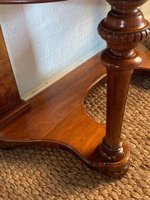 VICTORIAN BURR WALNUT DUCHESS DRESSING TABLE - ADDITIONAL PHOTO 3