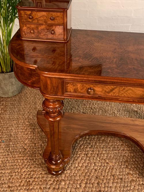 VICTORIAN BURR WALNUT DUCHESS DRESSING TABLE - ADDITIONAL PHOTO 10