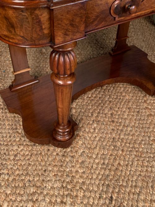 LATE VICTORIAN BURR WALNUT DRESSING TABLE - ADDITIONAL PHOTO 16