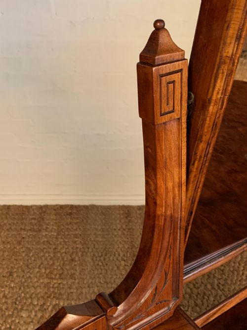 LATE VICTORIAN BURR WALNUT DRESSING TABLE - ADDITIONAL PHOTO 18