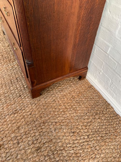 GEORGE III OAK CHEST OF DRAWERS - ADDITIONAL PHOTO 5