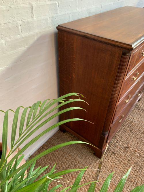 GEORGE III OAK CHEST OF DRAWERS - ADDITIONAL PHOTO 7