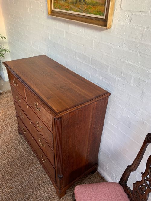 GEORGE III OAK CHEST OF DRAWERS - ADDITIONAL PHOTO 8