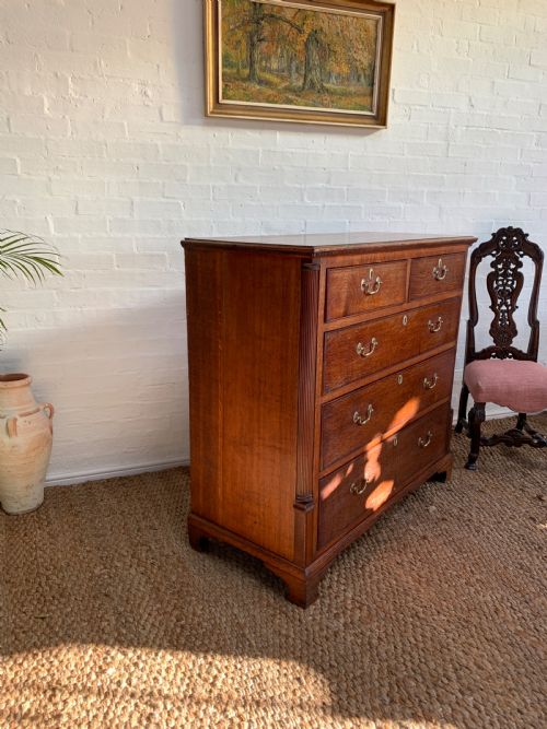 GEORGE III OAK CHEST OF DRAWERS - ADDITIONAL PHOTO 13