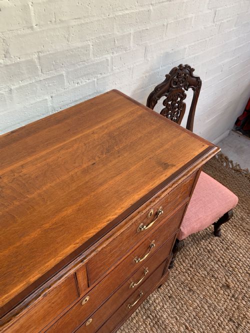 GEORGE III OAK CHEST OF DRAWERS - ADDITIONAL PHOTO 3