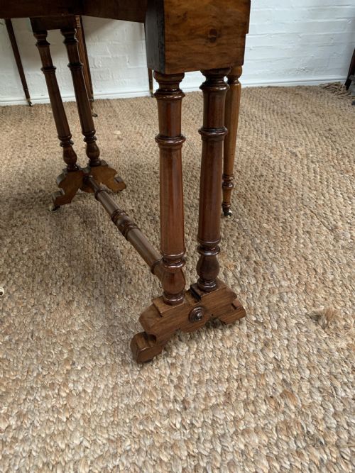 VICTORIAN WALNUT SUTHERLAND TABLE - ADDITIONAL PHOTO 8