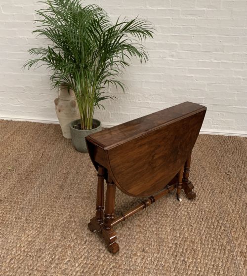 VICTORIAN WALNUT SUTHERLAND TABLE - ADDITIONAL PHOTO 11