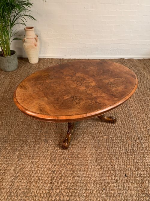 VICTORIAN WALNUT COFFEE TABLE - ADDITIONAL PHOTO 1