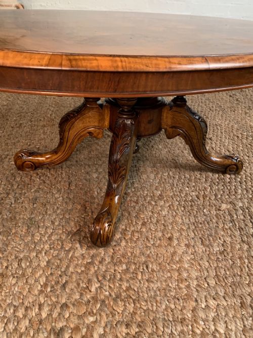 VICTORIAN WALNUT COFFEE TABLE - ADDITIONAL PHOTO 4