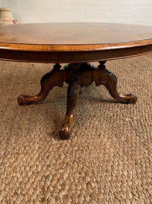 VICTORIAN WALNUT COFFEE TABLE - ADDITIONAL PHOTO 5