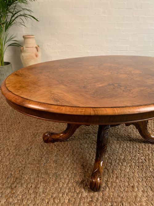 VICTORIAN WALNUT COFFEE TABLE - ADDITIONAL PHOTO 6