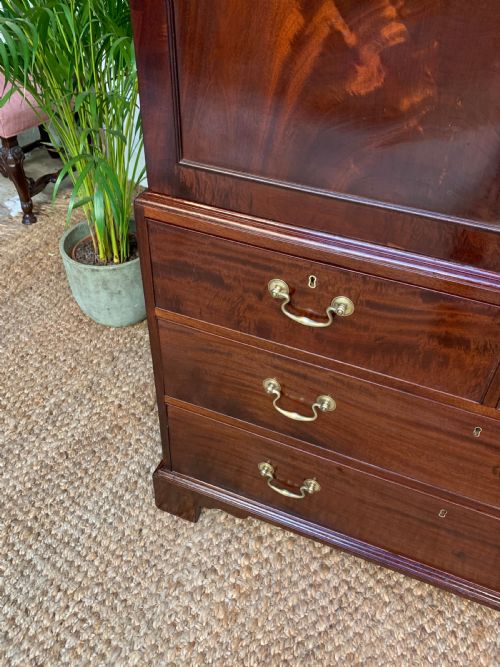 19TH CENTURY MAHOGANY LINEN PRESS - ADDITIONAL PHOTO 5