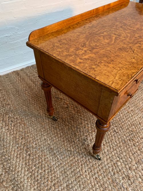 WALNUT WRITING DESK BY HOLLAND SONS - ADDITIONAL PHOTO 13