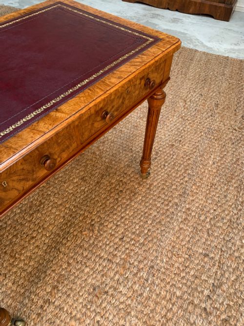 WALNUT WRITING DESK BY HOLLAND SONS - ADDITIONAL PHOTO 6