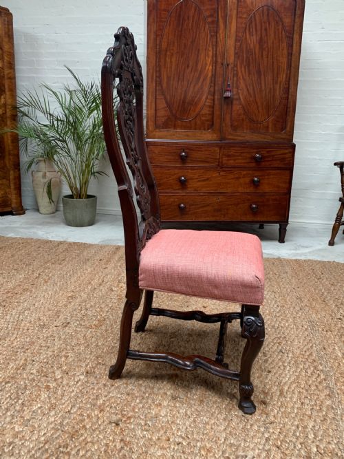 19TH CENTURY CONTINENTAL WALNUT SIDE CHAIR - ADDITIONAL PHOTO 2