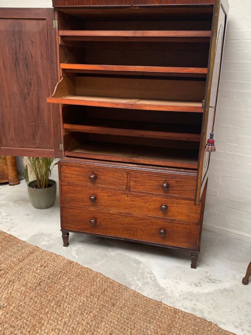 GEORGE IV MAHOGANY LINEN PRESS - ADDITIONAL PHOTO 11