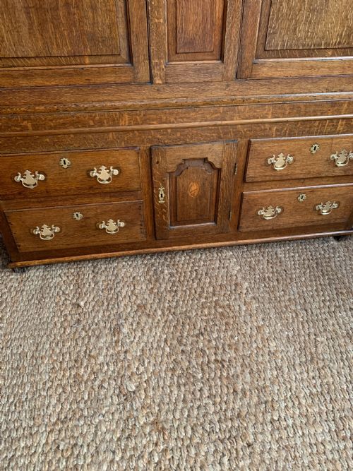 LATE GEORGIAN OAK PRESS CUPBOARD - ADDITIONAL PHOTO 8
