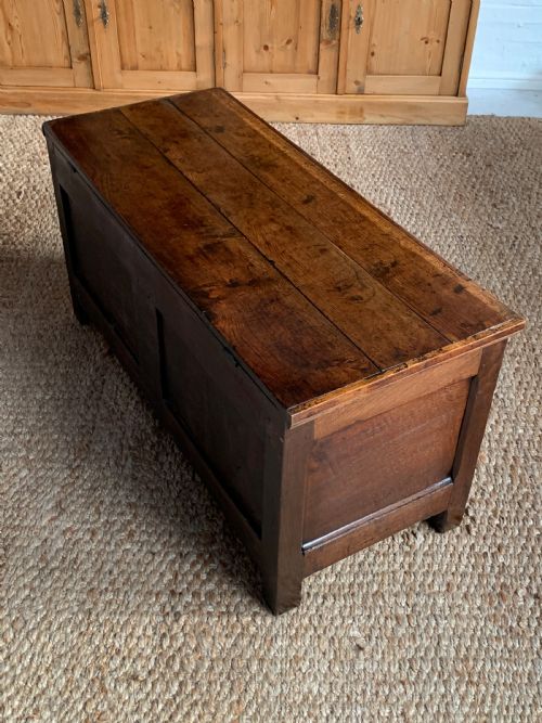 18TH CENTURY OAK COFFER BLANKET CHEST - ADDITIONAL PHOTO 6