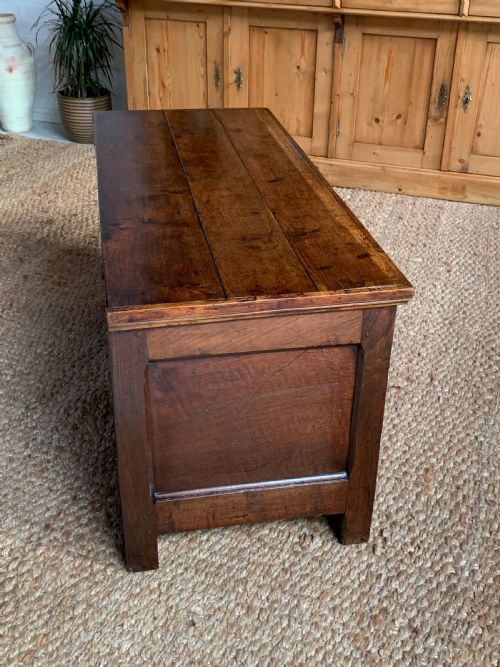 18TH CENTURY OAK COFFER BLANKET CHEST - ADDITIONAL PHOTO 7