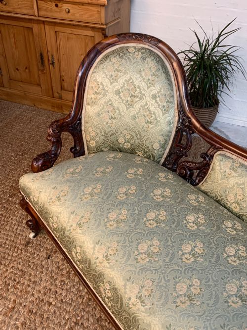 VICTORIAN ROSEWOOD CHAISE LONGUE 19TH CENTURY - ADDITIONAL PHOTO 1