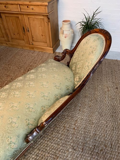 VICTORIAN ROSEWOOD CHAISE LONGUE 19TH CENTURY - ADDITIONAL PHOTO 5