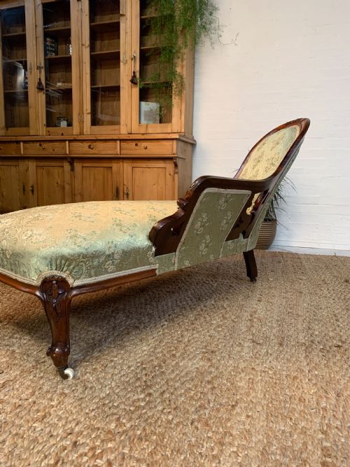 VICTORIAN ROSEWOOD CHAISE LONGUE 19TH CENTURY - ADDITIONAL PHOTO 6