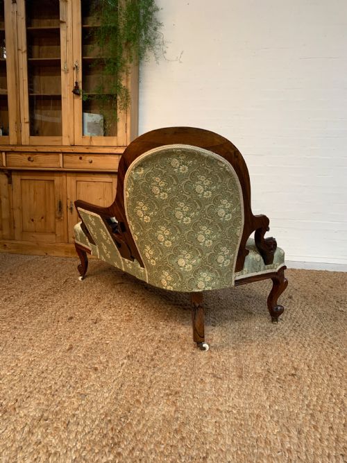 VICTORIAN ROSEWOOD CHAISE LONGUE 19TH CENTURY - ADDITIONAL PHOTO 7