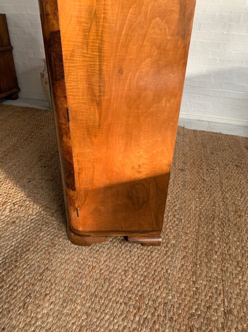 ART DECO DOUBLE WARDROBE BURR WALNUT VENEER - ADDITIONAL PHOTO 9