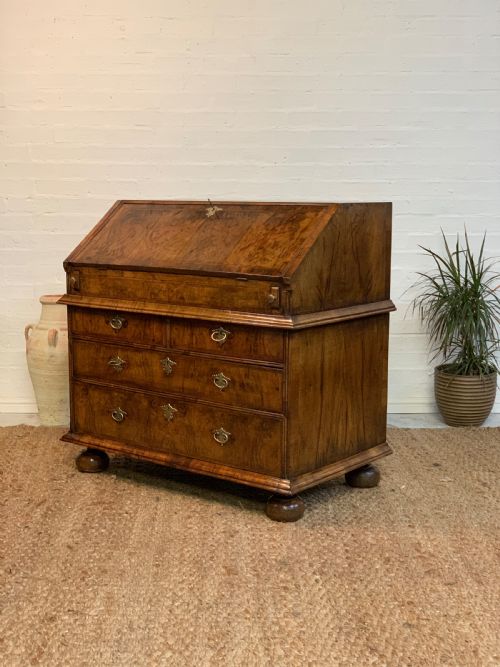 VICTORIAN BURR WALNUT BUREAU BEAUTIFUL CONDITION 19TH CENTURY - ADDITIONAL PHOTO 11