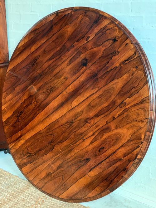 WILLIAM IV ROSEWOOD CENTRE TABLE EXCEPTIONAL PATINA BOLD GRAIN LIONPAW BASE - ADDITIONAL PHOTO 8