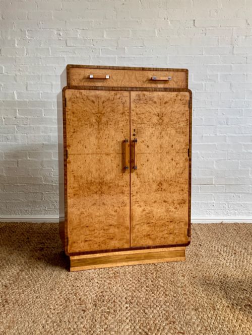 Exceptional Art Deco Burr Walnut Tallboy by Waring & Gillow C.1930s