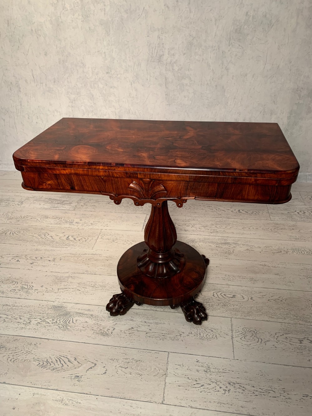 William IV Rosewood Card Table