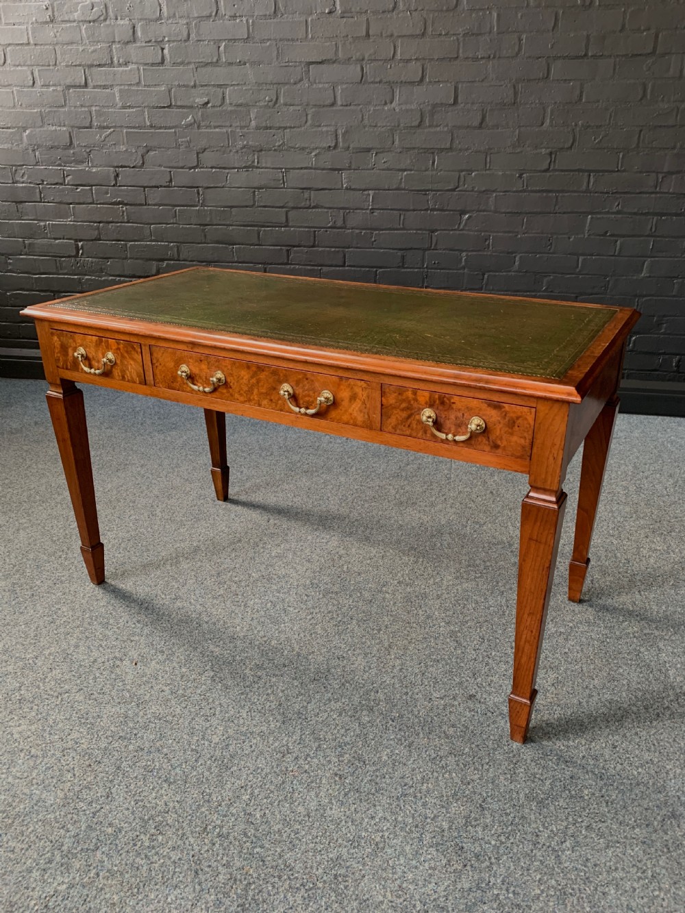 Attractive Figured Walnut Writing Table