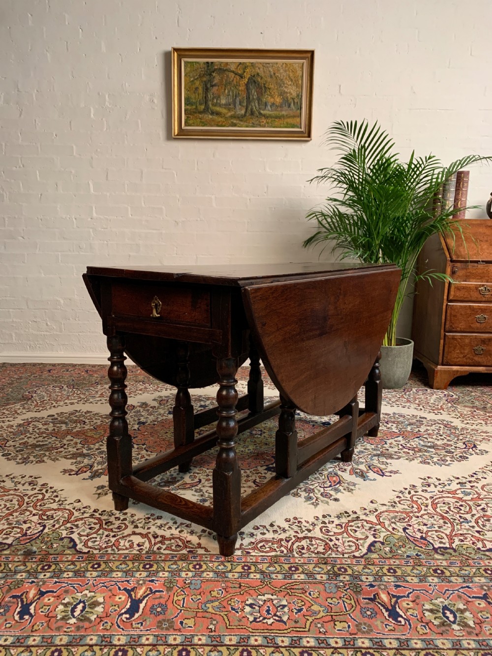 18th Century Oak Drop Leaf Table