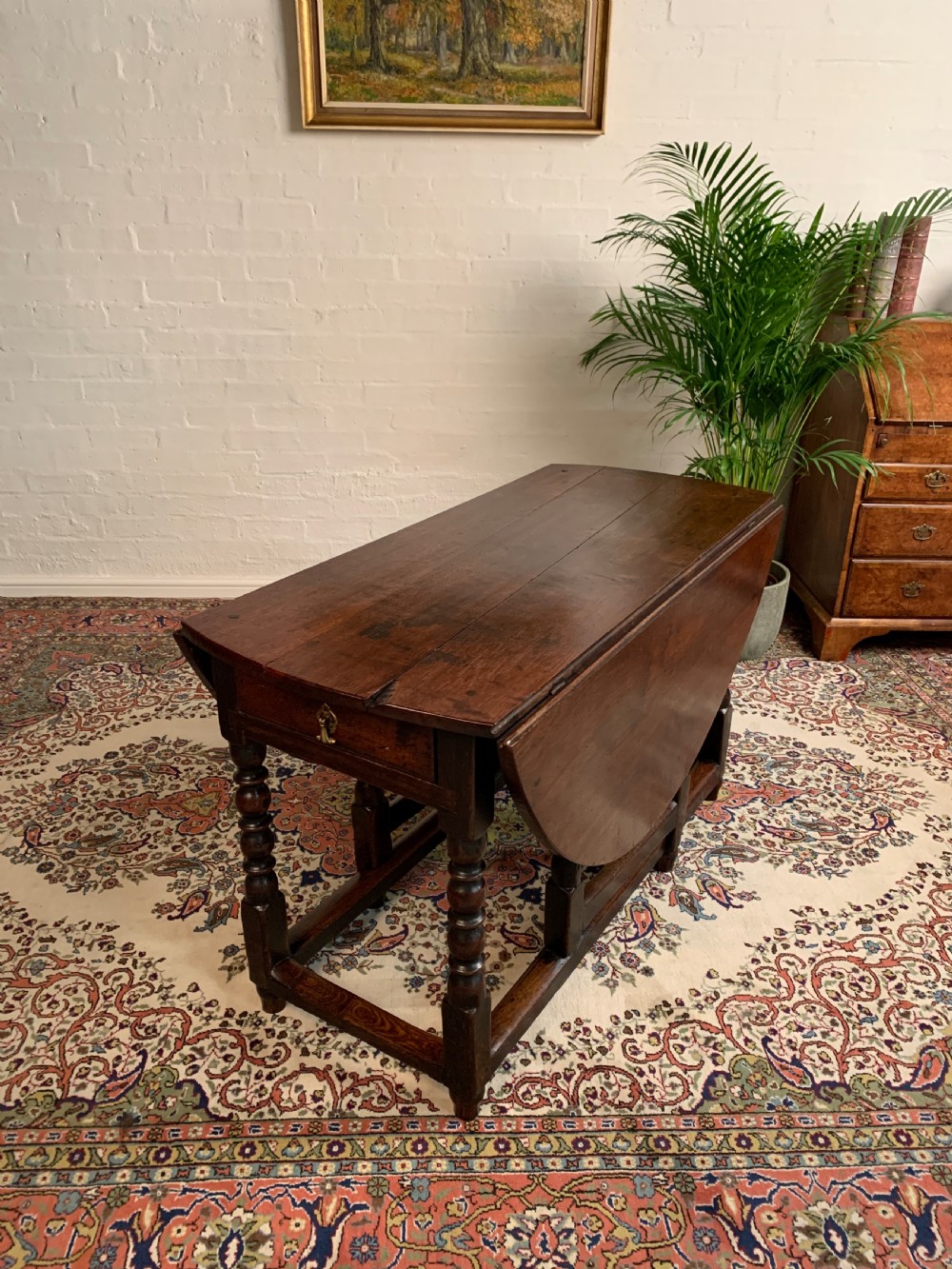 18th Century Oak Drop Leaf Table View II