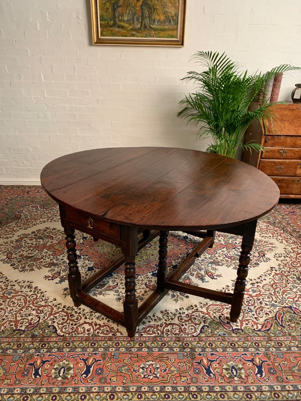 18th Century Oak Drop Leaf Table View III
