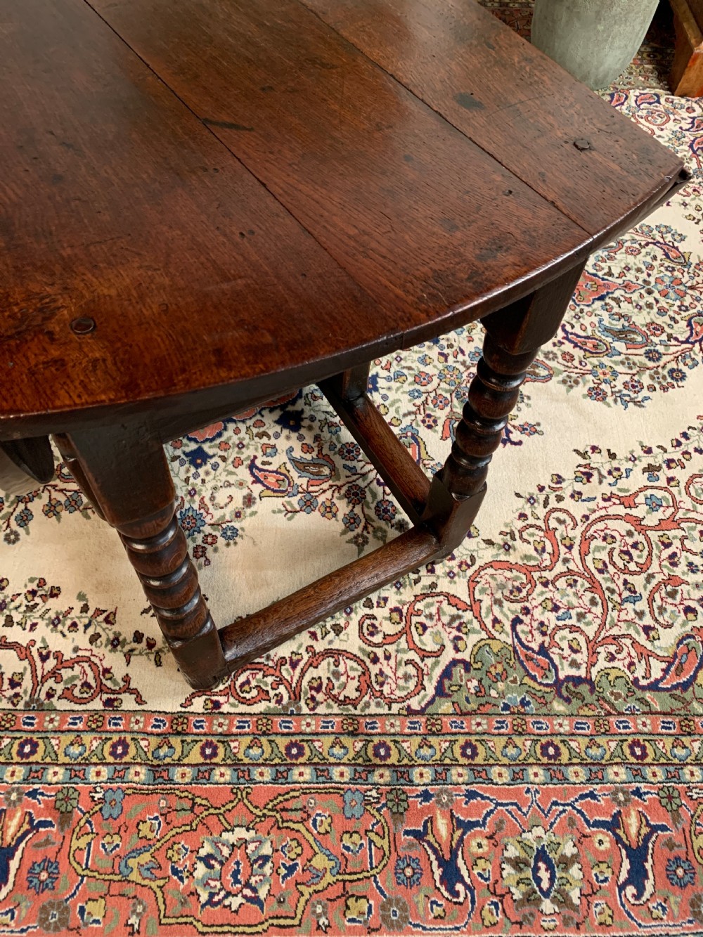 18th Century Oak Drop Leaf Table View IV