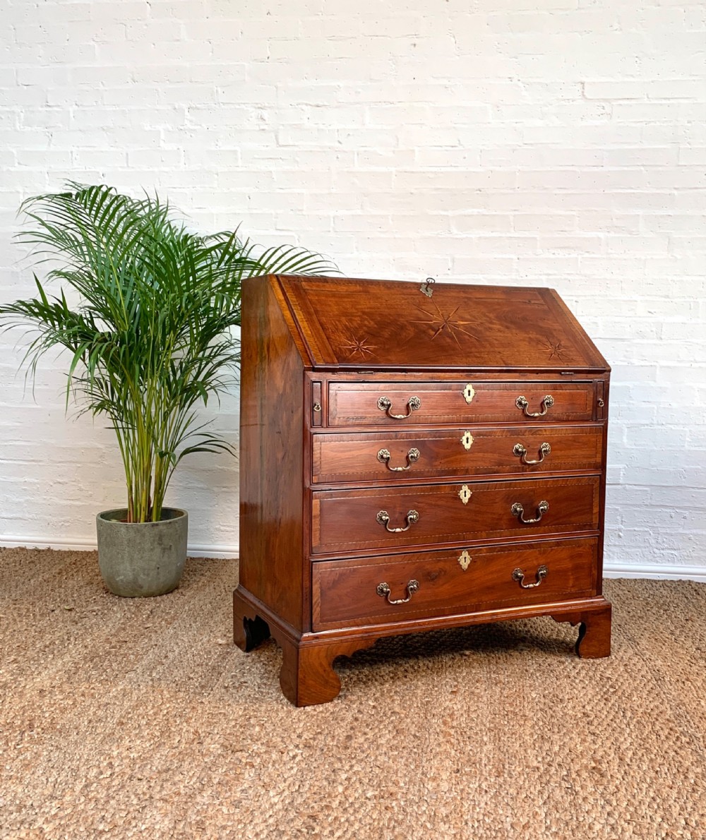 George II Walnut Bureau Circa 1740