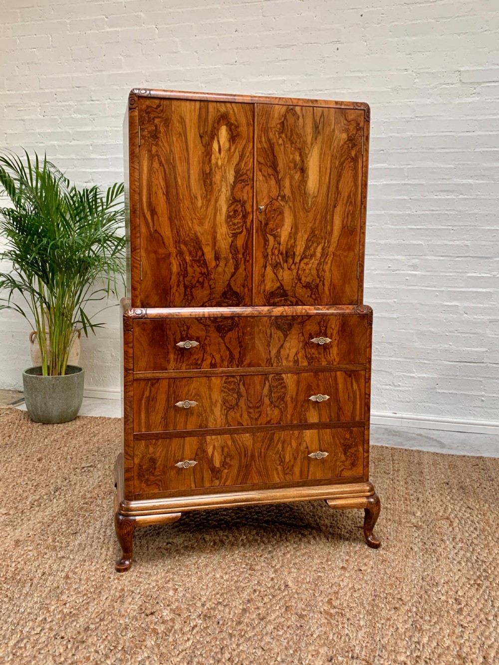 Quality Figured Walnut Tallboy
