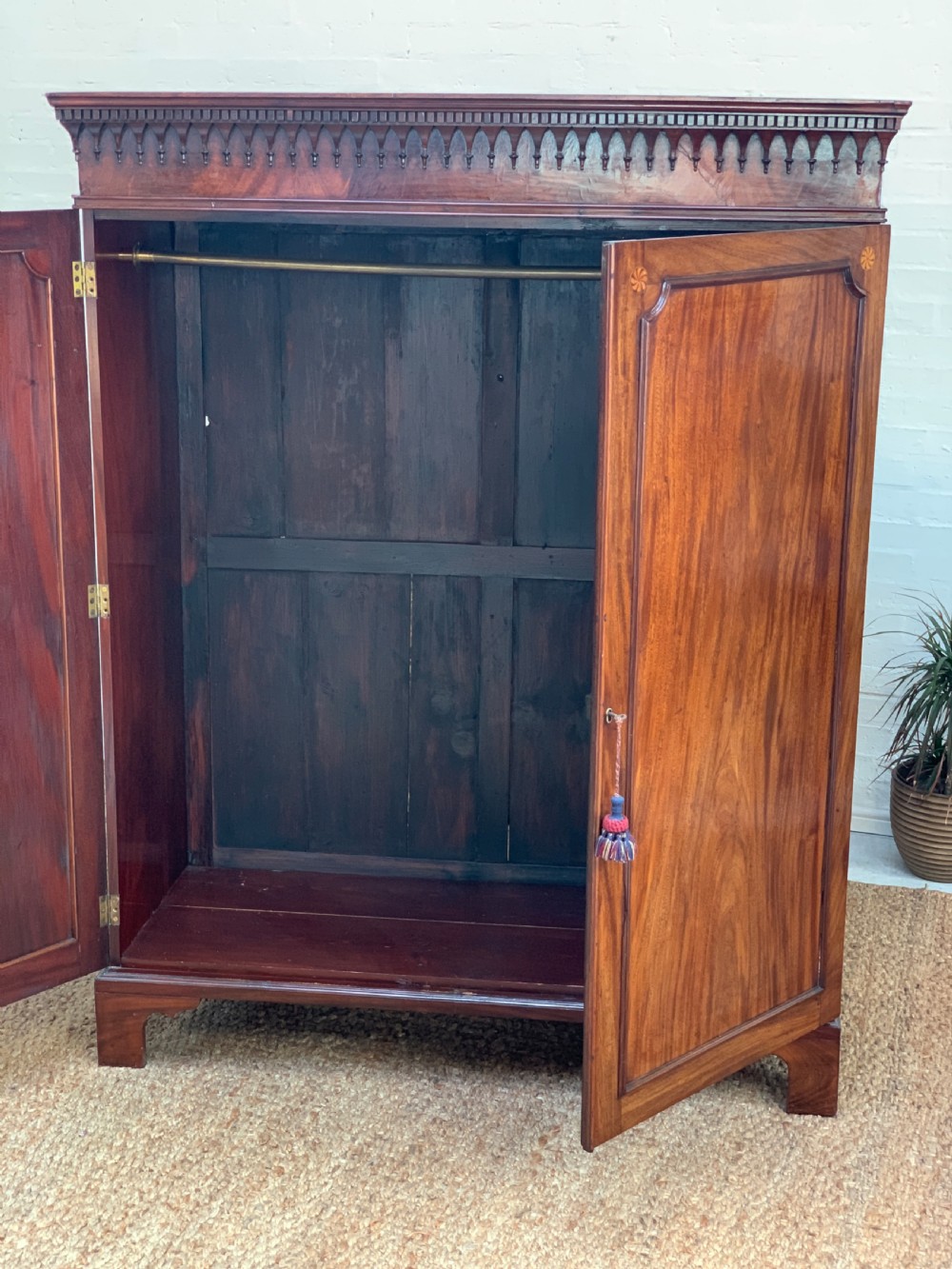 George III Mahogany Wardrobe View II