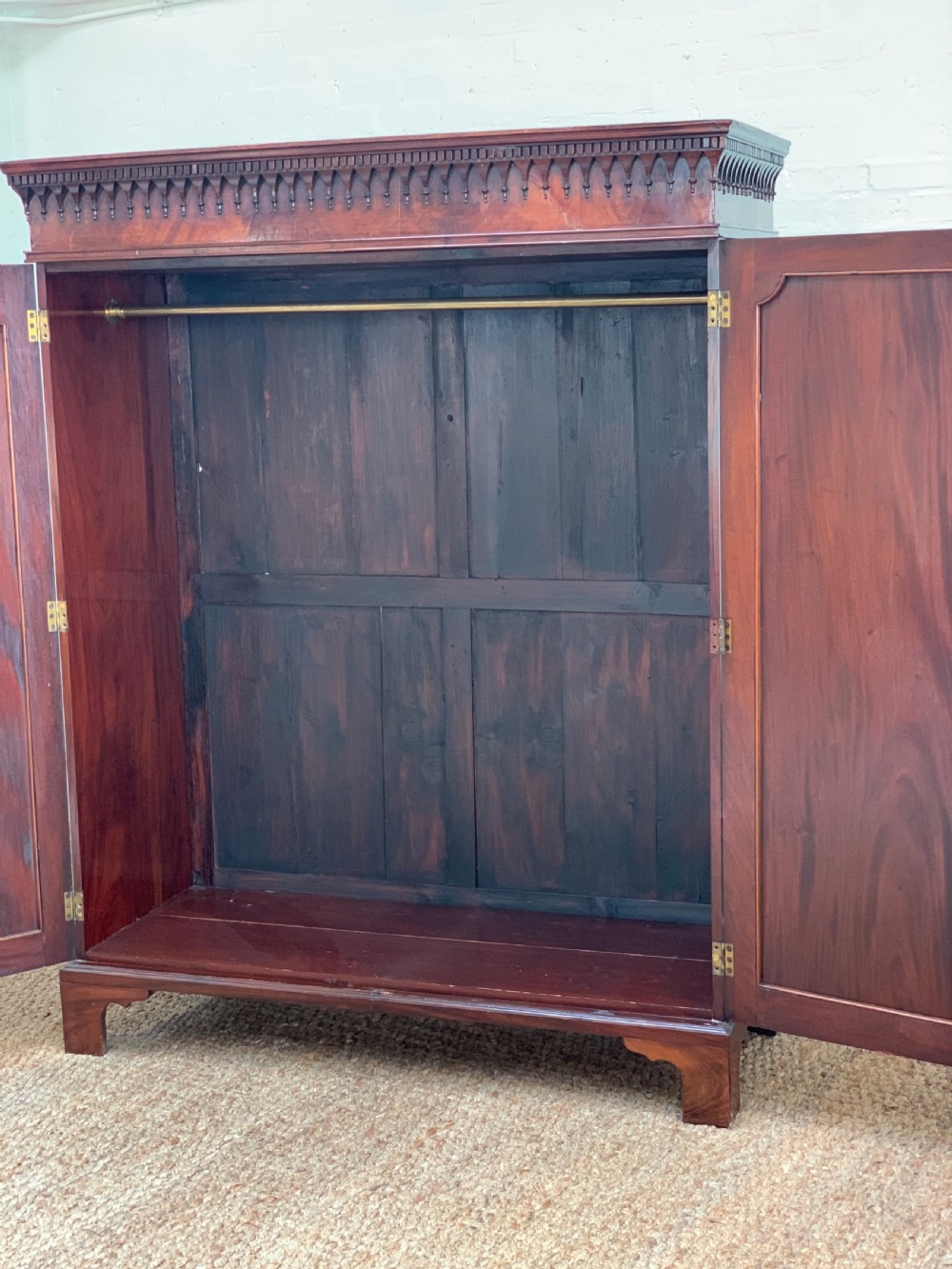 George III Mahogany Wardrobe View IV