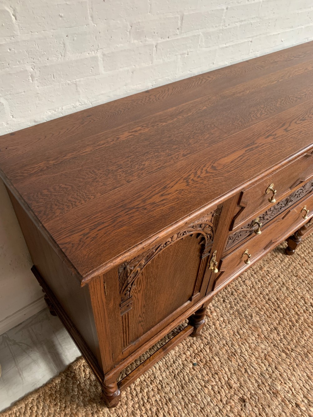 20th Century Ipswich Oak Sideboard View III