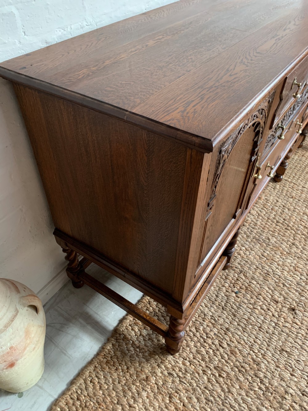 20th Century Ipswich Oak Sideboard View IV