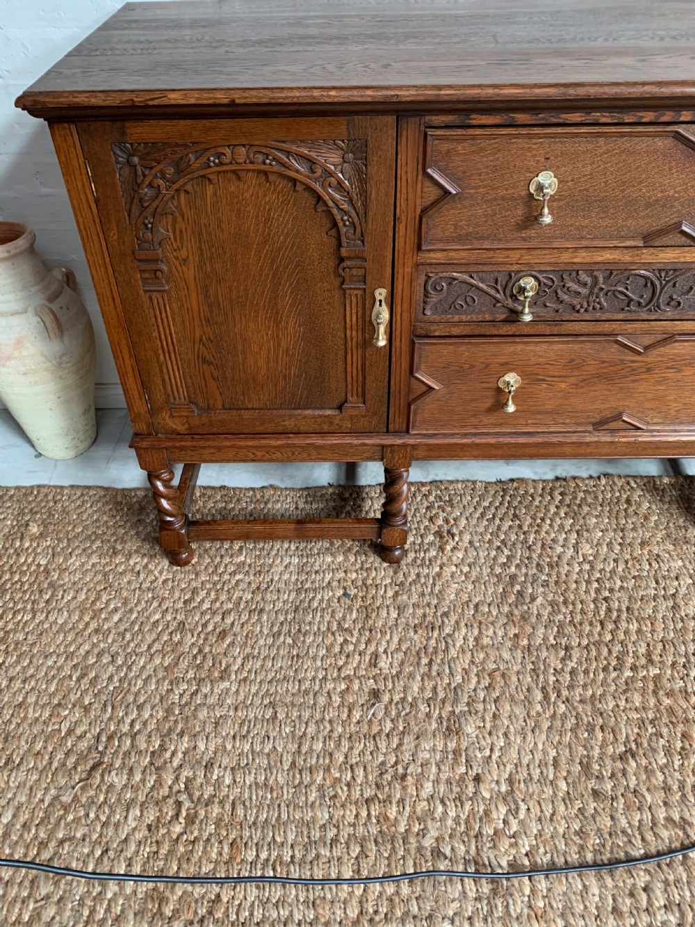 20th Century Ipswich Oak Sideboard View V