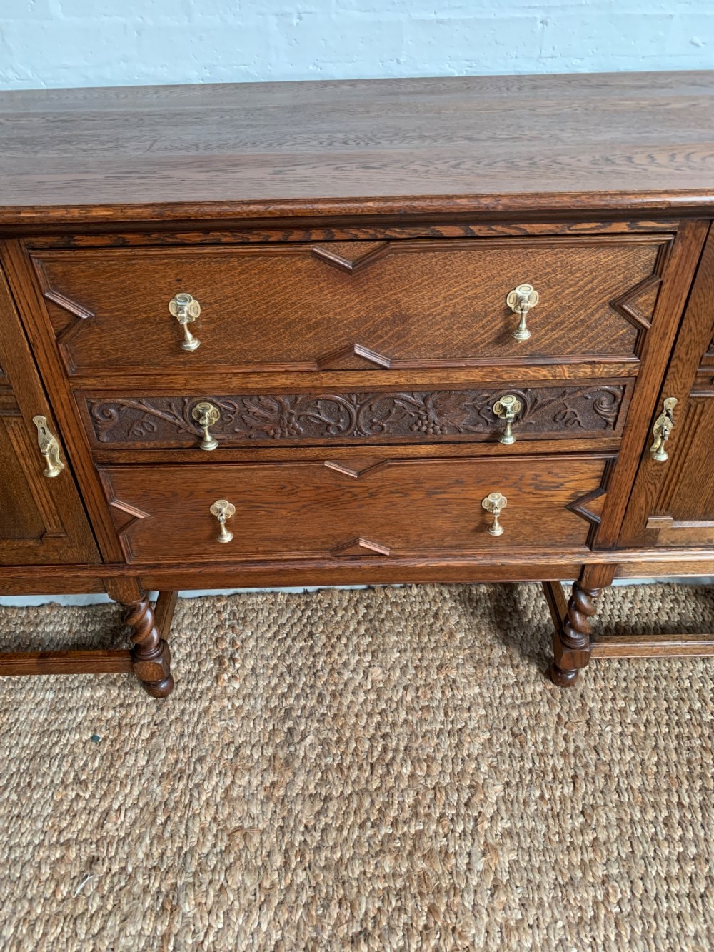 20th Century Ipswich Oak Sideboard View VI