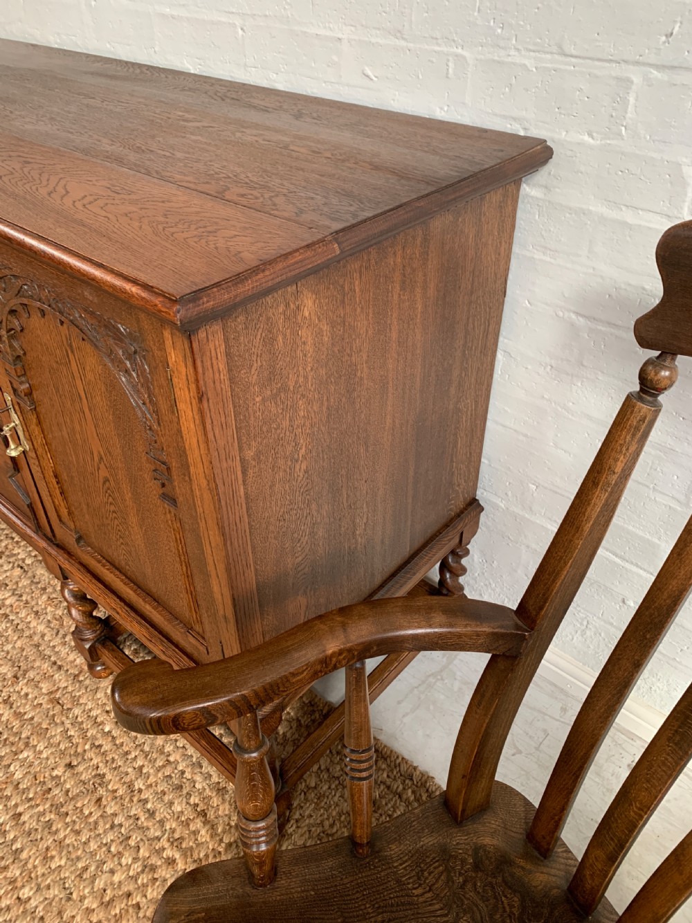 20th Century Ipswich Oak Sideboard View VII